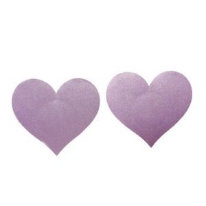 Lilac Heart Nipple Covers Pasties (2 sets)